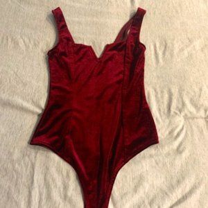 Womens XS velvet bodysuit